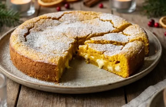 Julig saffranskladdkaka med vit choklad